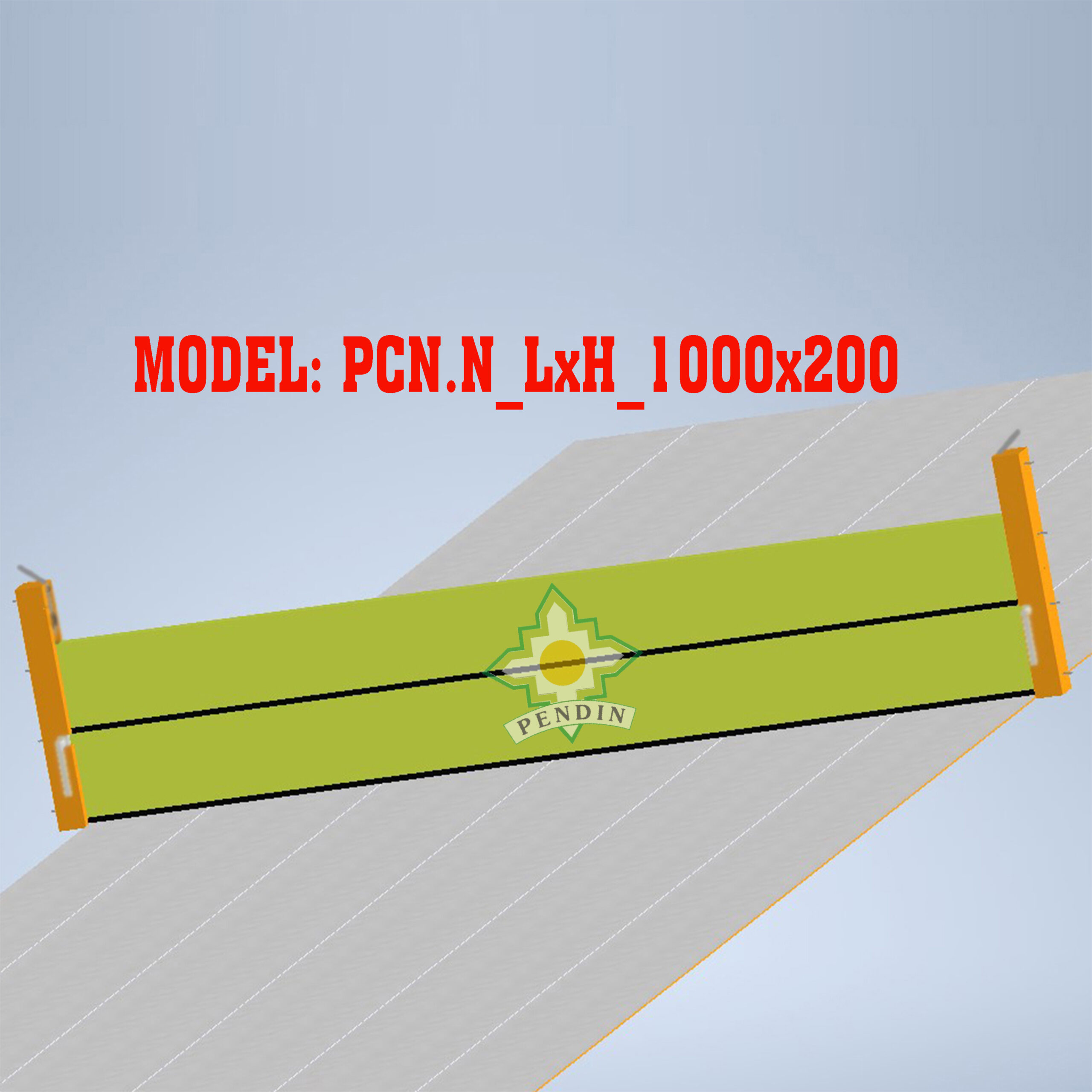 Cửa chống ngập nước 1000x200mm Cánh nhựa