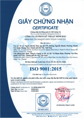 ISO 9001 là tiêu chuẩn quốc tế đảm bảo quy trình sản xuất, kiểm soát chất lượng tài liệu kỹ thuật
