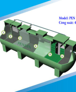 Hợp khối xử lý nước thải sinh hoạt công suất 45m3/ngày đêm