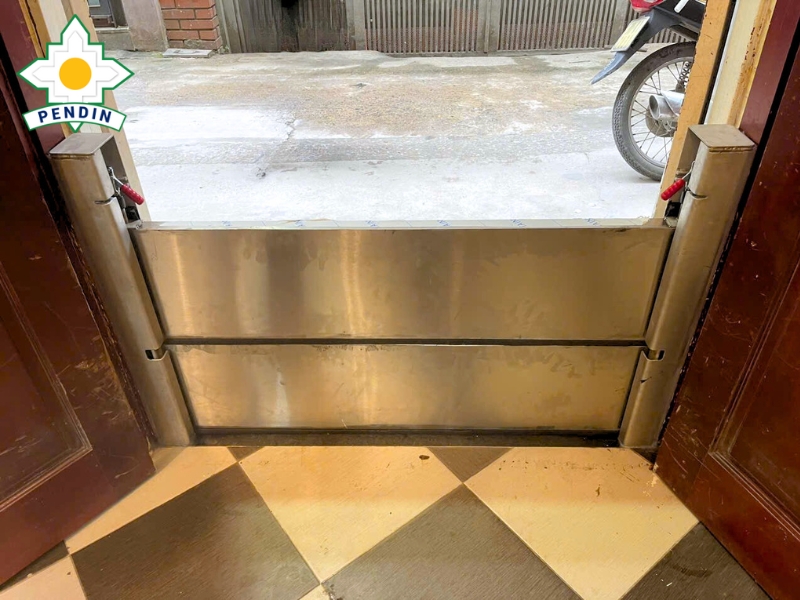 Cửa chống ngập do Pendin sản xuất sở hữu độ kín khít lên đến 99%