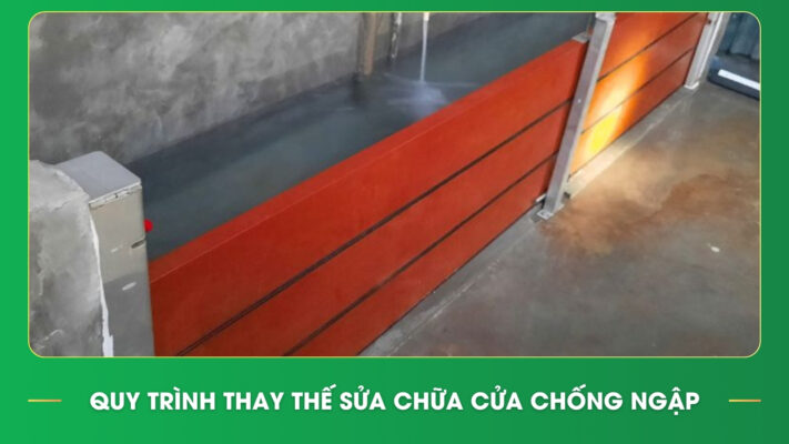 Quy trình thay thế sửa chữa cửa chống ngập của Pendin
