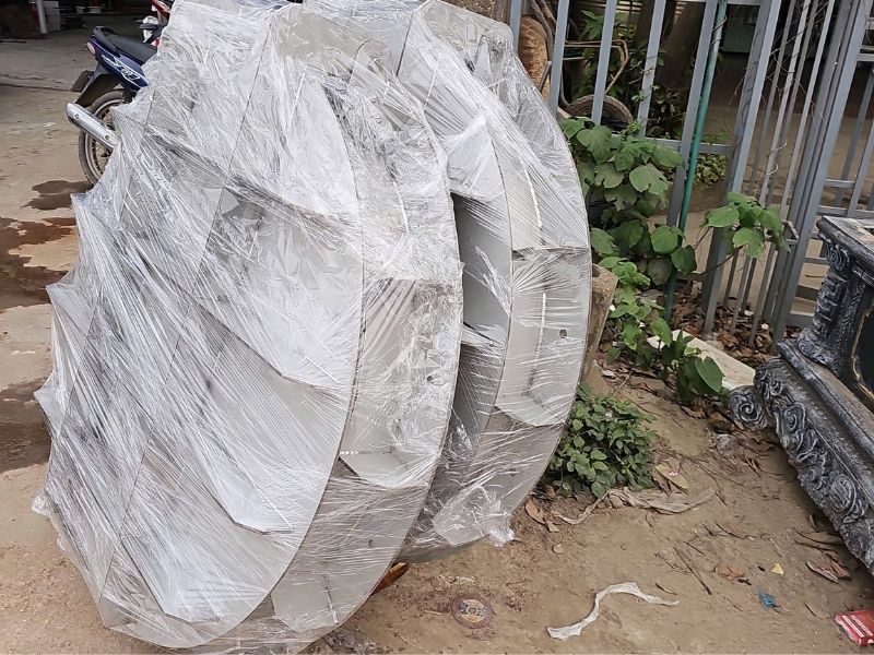 Van cửa lật hình tròn được ứng dụng phổ biến trong hệ thống cấp thoát nước Van cửa lật hình tròn
