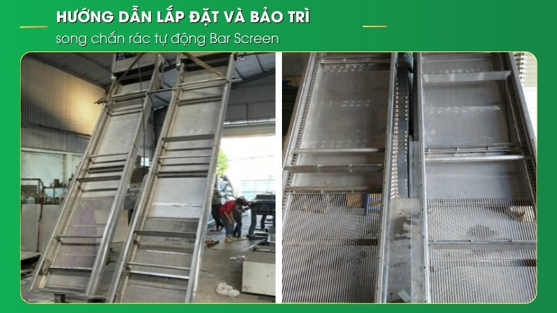 Hướng dẫn lắp đặt và bảo trì song chắn rác tự động Bar Screen