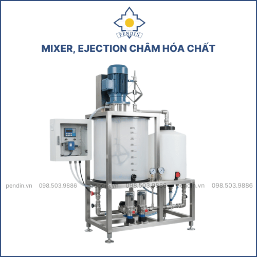 Mixer, Ejection châm hóa chất