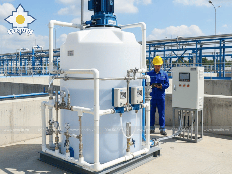 Mixer, Ejection châm hóa chất