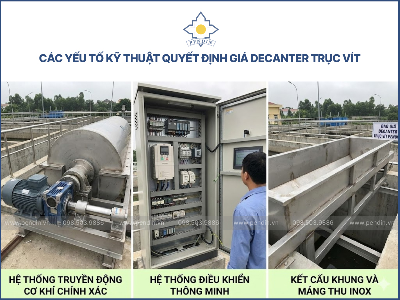 báo giá decanter trục vít