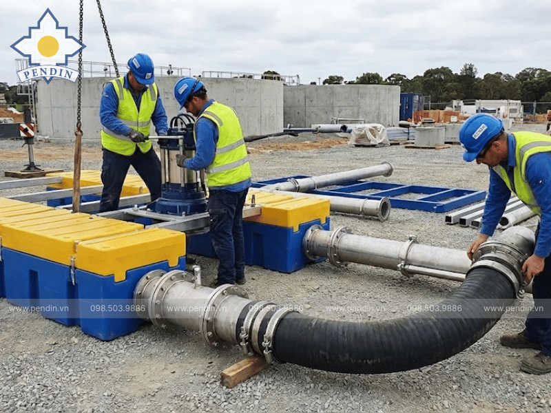 thi công decanter dạng bơm