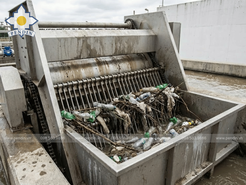 báo giá máy vớt rác lược cào