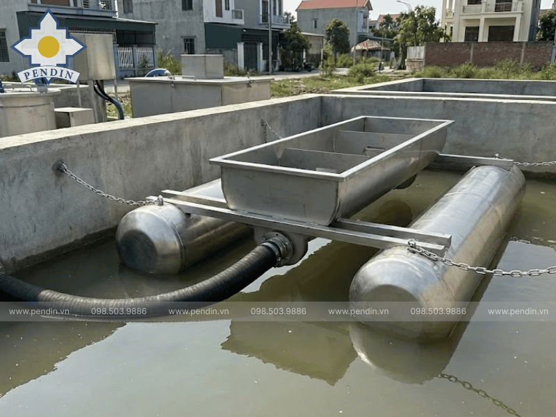 Thiết bị thu nước Decanter phao công suất nhỏ