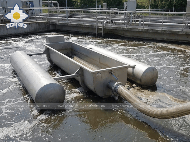 Thiết bị thu nước Decanter phao công suất trung bình