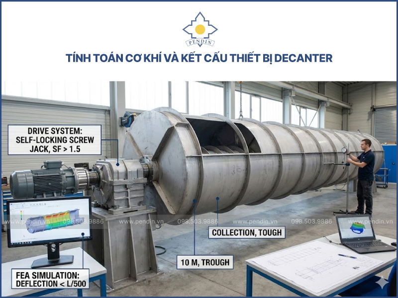 thiết kế decanter thu nước