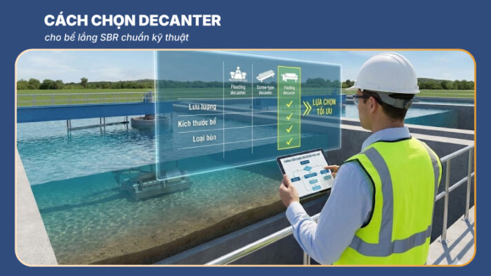 chọn decanter cho bể lắng