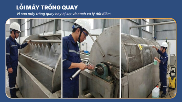 lỗi máy trống quay