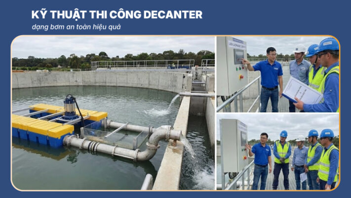 thi công decanter dạng bơm