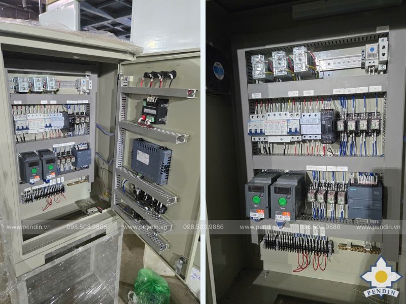 Hệ thống điều khiển thiết bị trạm bơm tại Pendin
