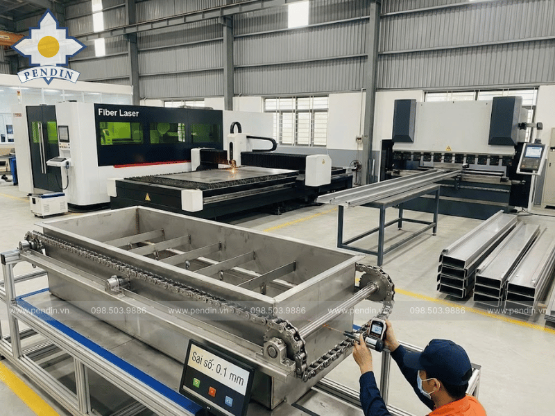 Pendin sở hữu nhà máy với hệ thống gia công CNC hiện đại
