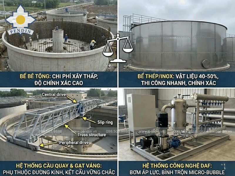 giá tuyển nổi dạng tròn