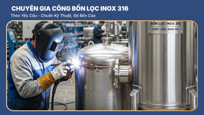 Gia Công Bồn Lọc Inox 316
