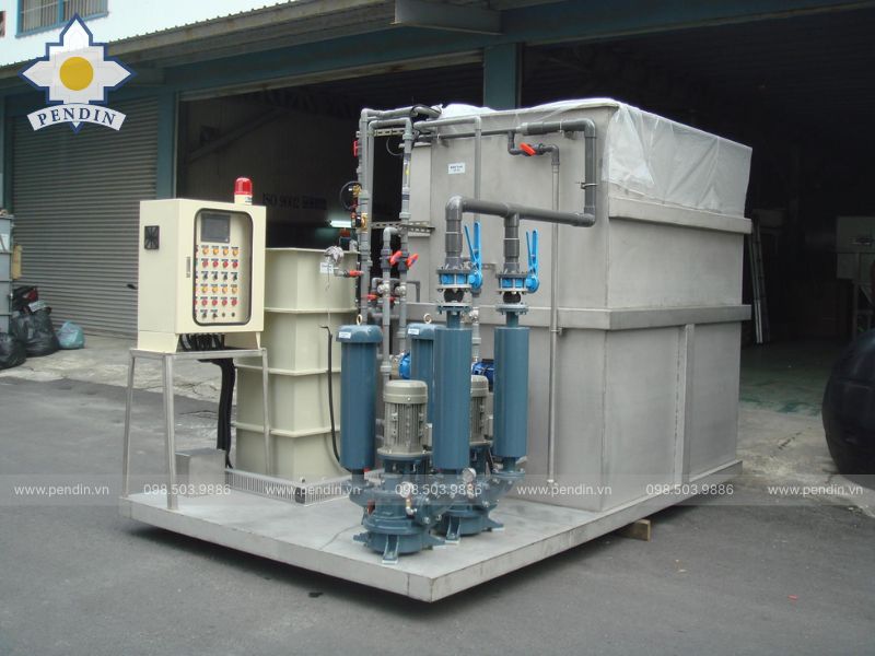 Gia Công Bồn Xử Lý Nước Sinh Hoạt công suất lớn