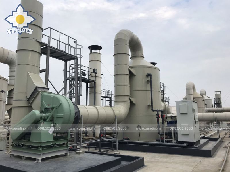 Gia Công Bồn xử lý khí thải