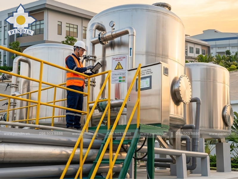 Gia Công Bồn Lọc Cho Khu Công Nghiệp