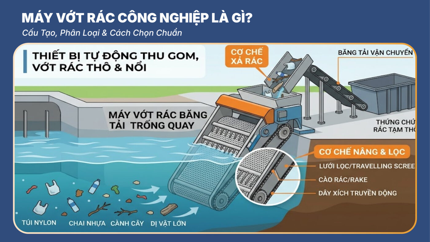 Máy Vớt Rác Công Nghiệp