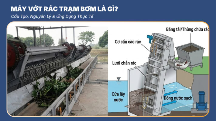 Máy Vớt Rác Trạm Bơm
