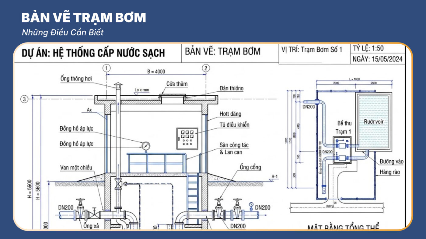 Bản Vẽ Trạm Bơm