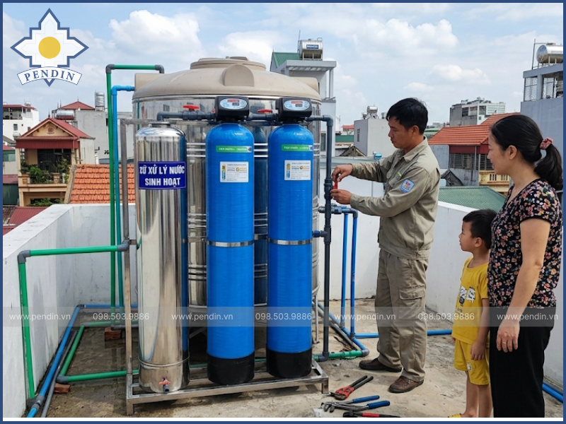 Gia Công Bồn Lọc Cấp Nước Sinh Hoạt