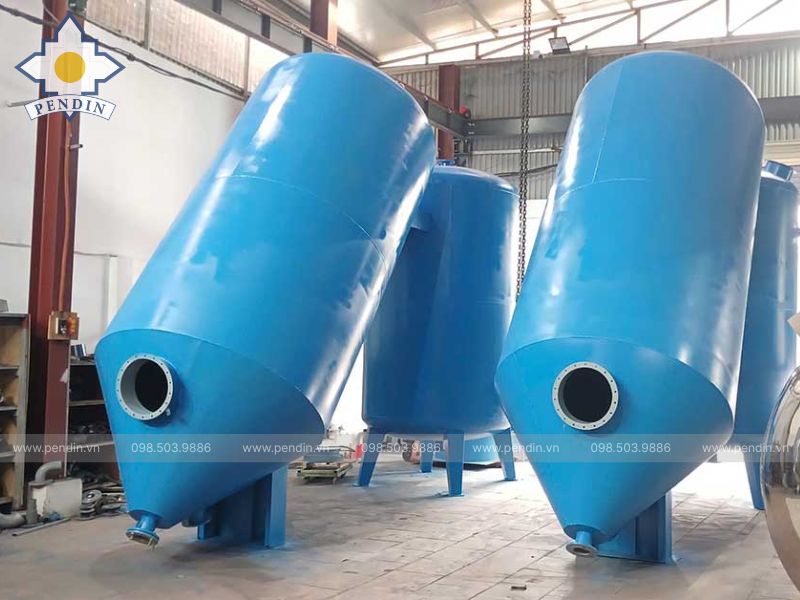 Gia Công Bồn Lọc Thép Sơn Epoxy