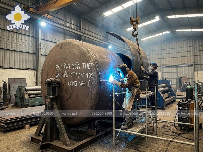 Gia Công Bồn Thép CT3 SS400