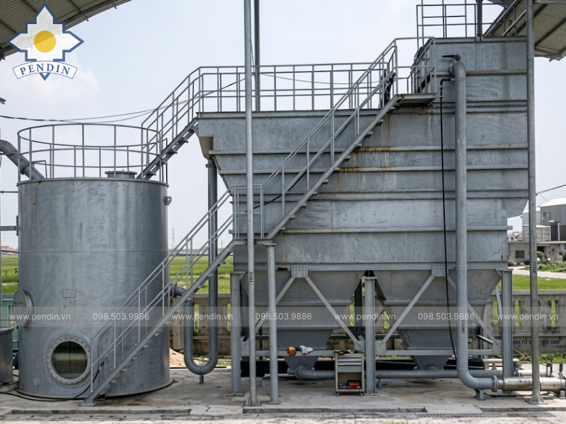 Gia công bồn lọc tự rửa