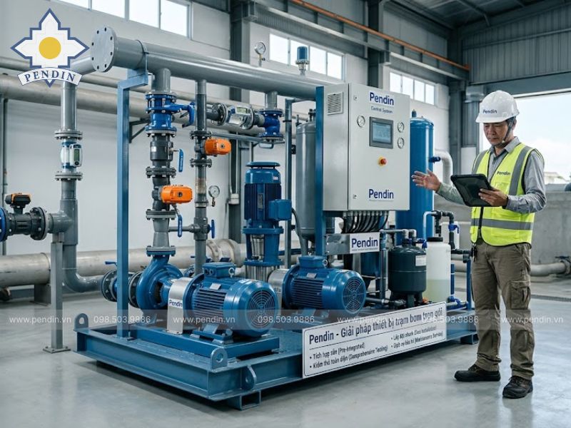 Pendin cung cấp giải pháp thiết bị trạm bơm trọn gói