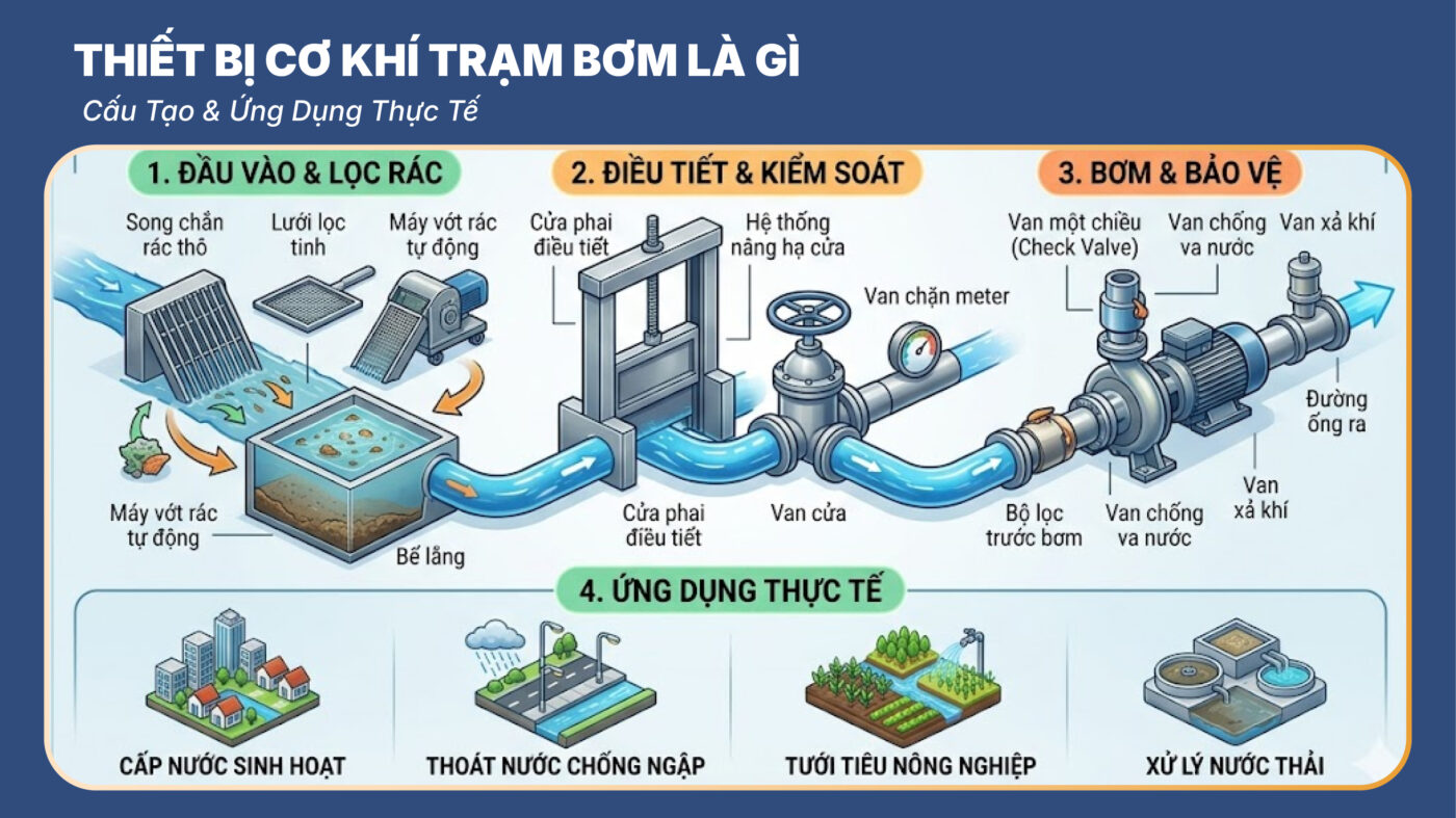 Thiết Bị Cơ Khí Trạm Bơm