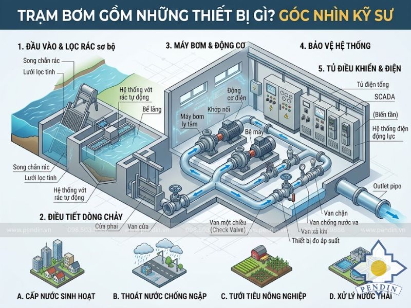 cấu tạo trạm bơm