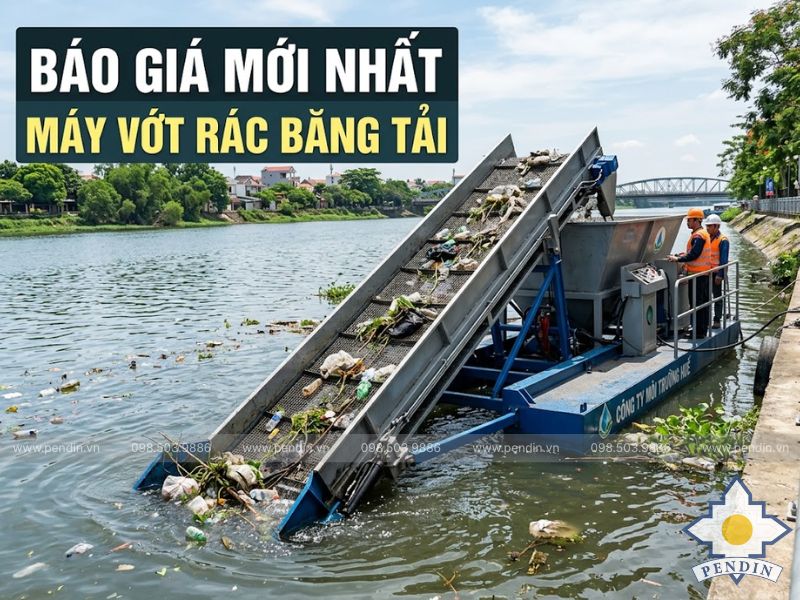 Máy vớt rác băng tải
