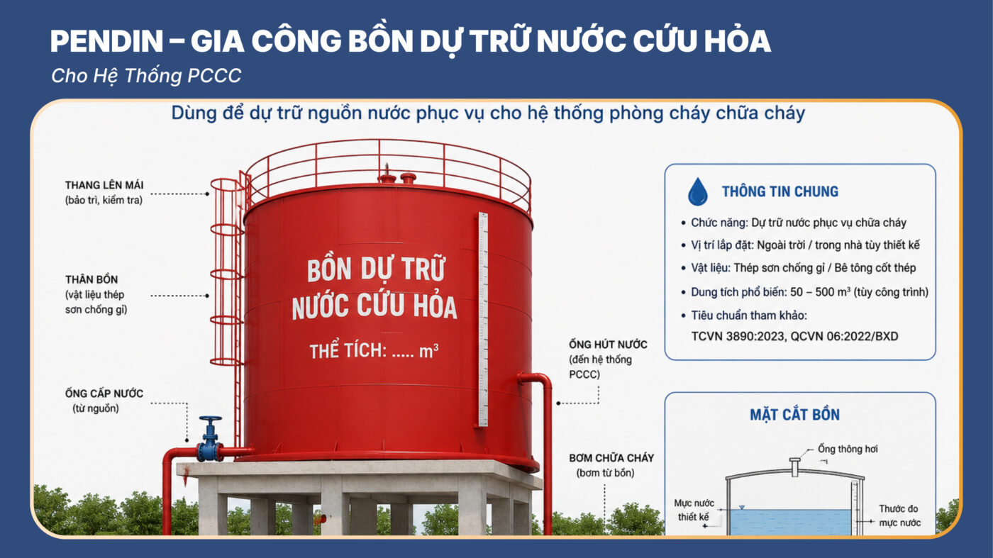 Bồn Dự Trữ Nước Cứu Hỏa