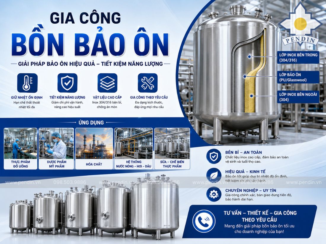 Gia Công Bồn Bảo Ôn