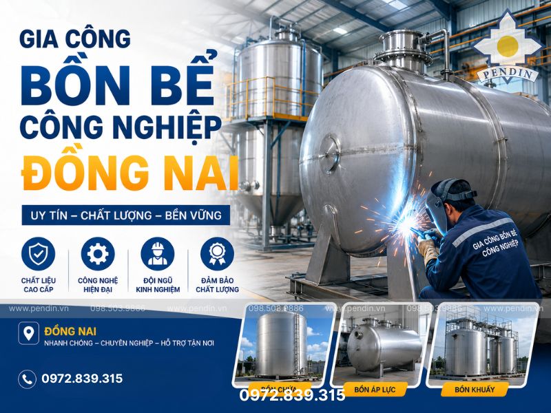 Gia Công Bồn Bể Công Nghiệp Đồng Nai