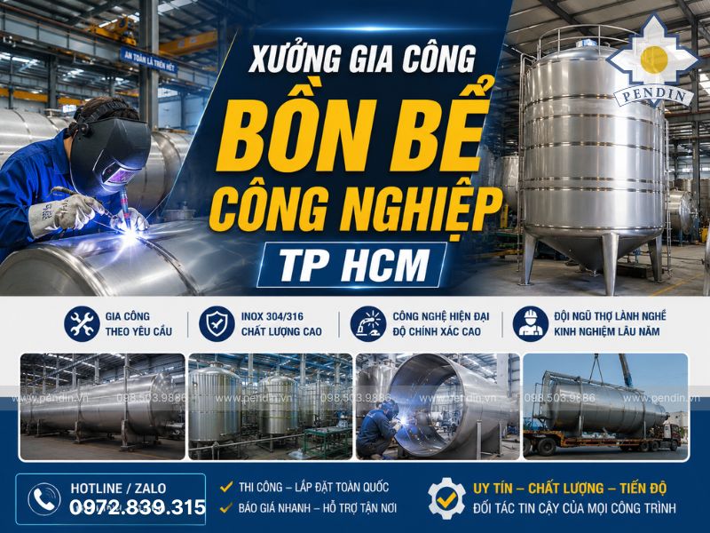 Gia Công Bồn Bể Công Nghiệp TP HCM