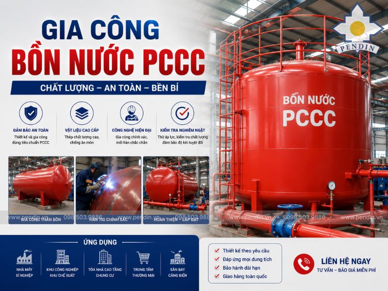 Gia Công Bồn Nước PCCC