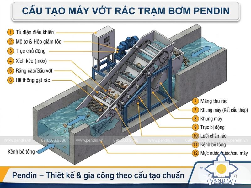 Pendin – Thiết kế & gia công theo cấu tạo chuẩn