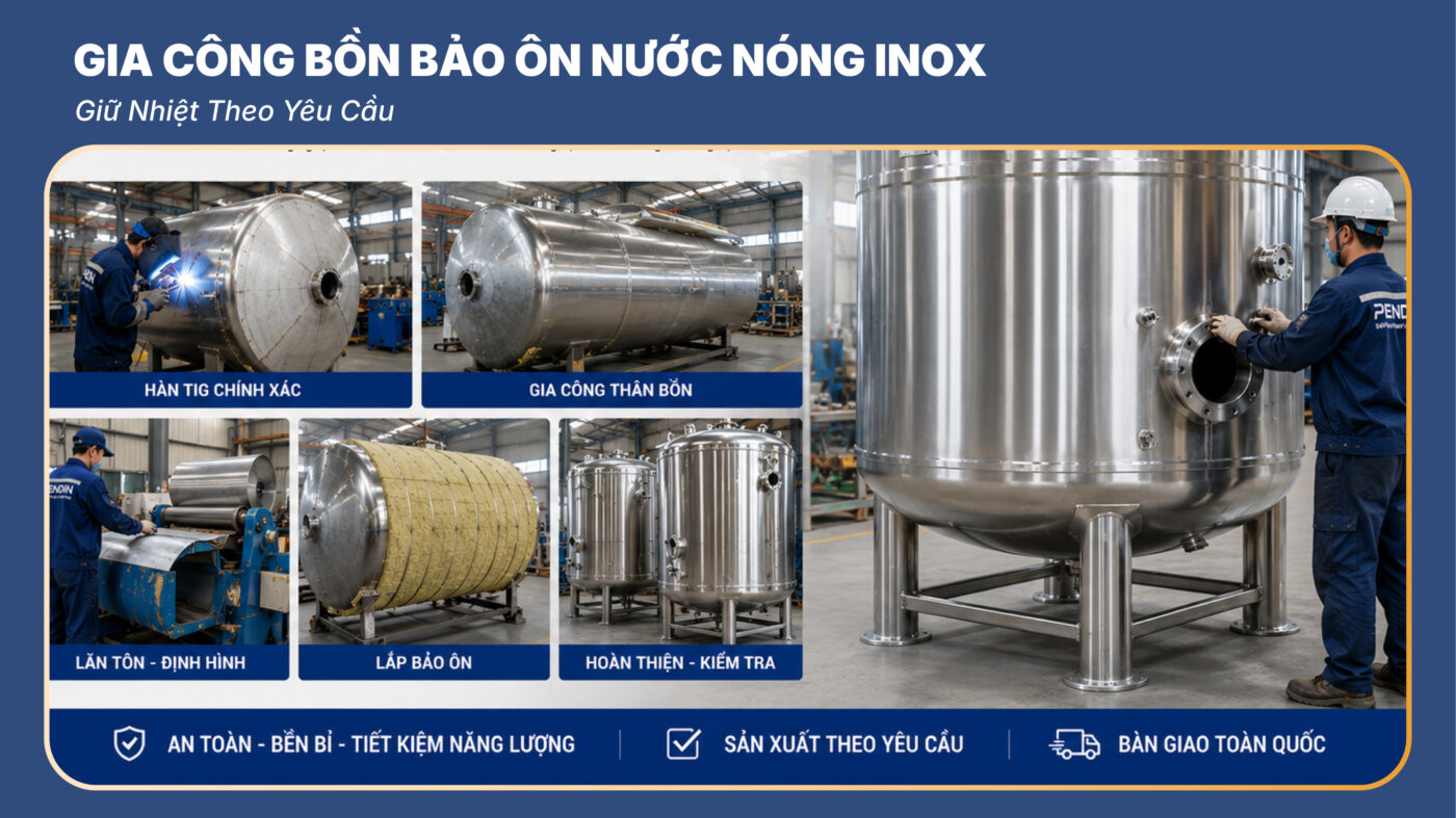 bồn bảo ôn nước nóng