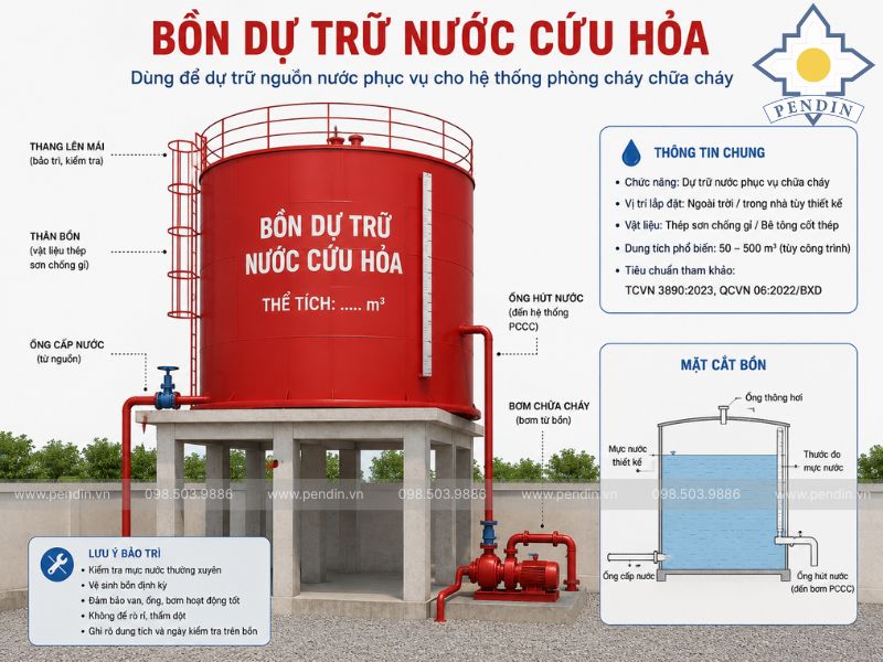 bồn dự trữ nước cứu hỏa