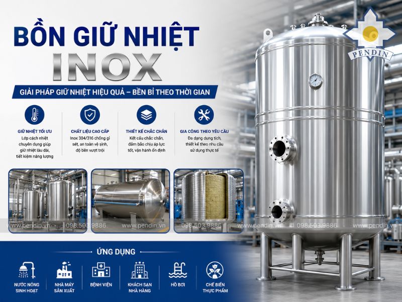 bồn giữ nhiệt inox