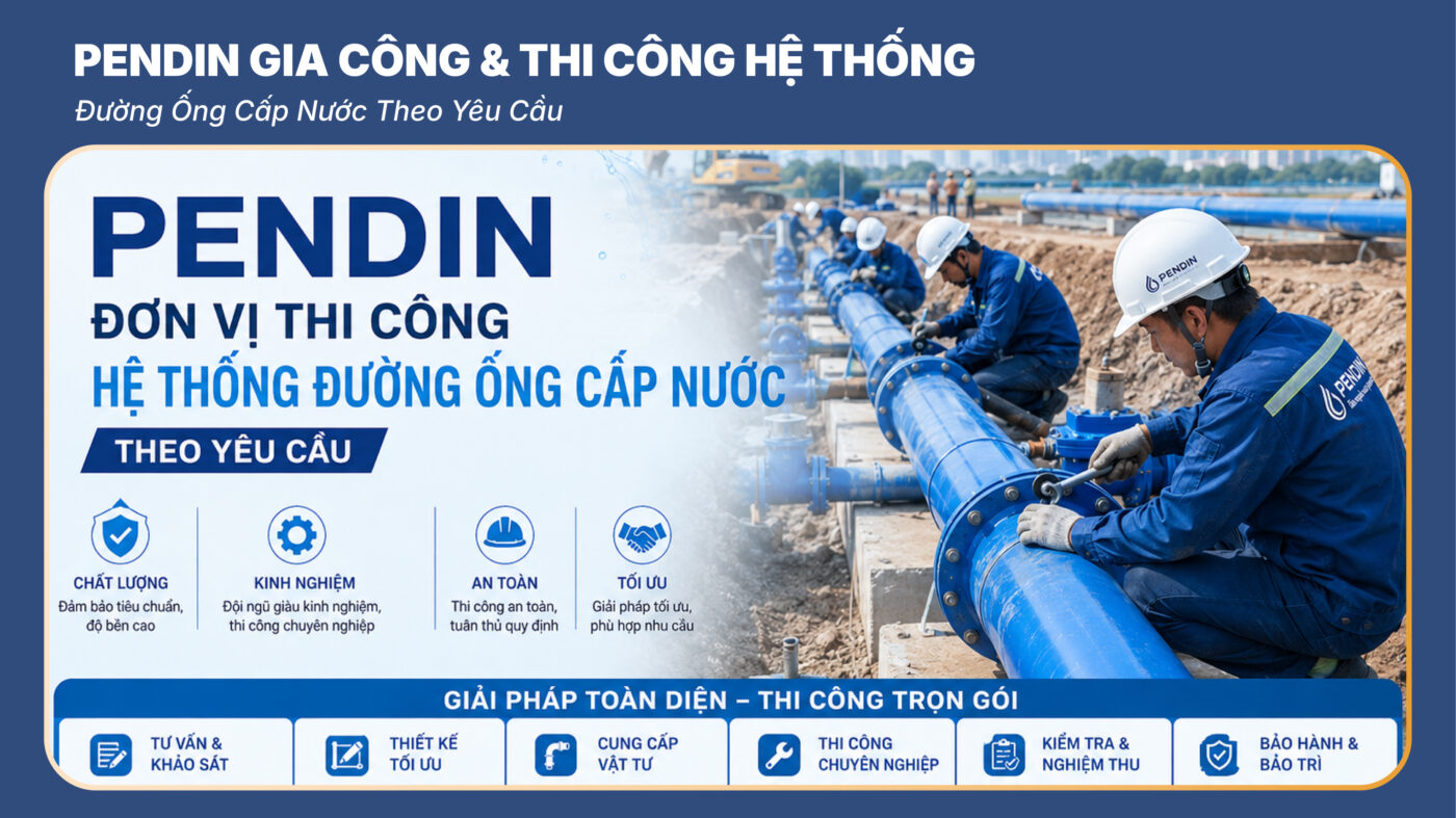 thi công đường ống cấp nước