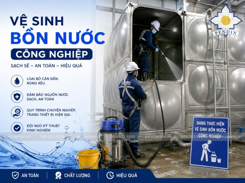 vệ sinh bồn nước công nghiệp
