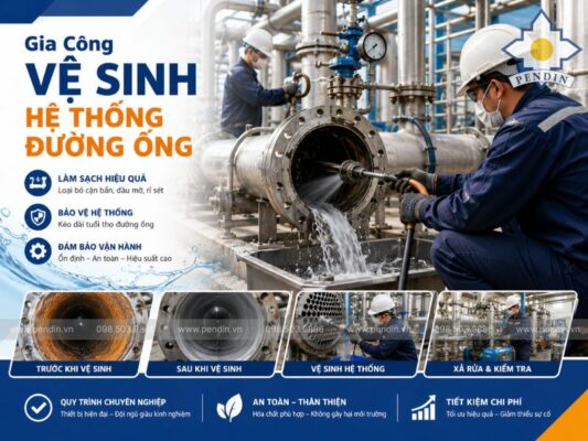 Gia Công Vệ Sinh Hệ Thống Đường Ống