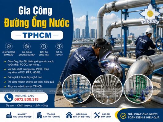 Pendin – Đối Tác Gia Công Đường Ống Nước TPHCM Theo Yêu Cầu