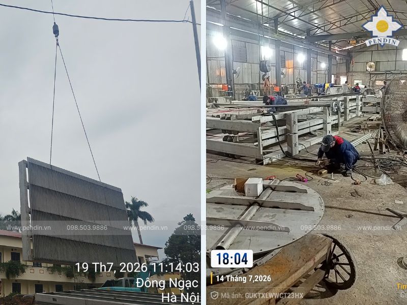 Pendin – Đơn vị thiết kế Song chắn rác kết hợp gầu vớt rác